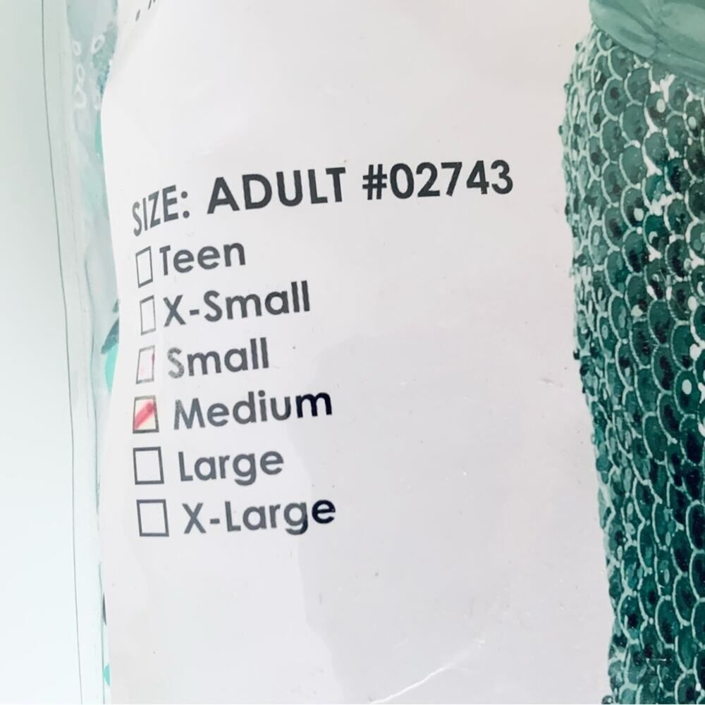 Charades Mermaid Sequin Costume Halloween Costume NEW Medium - Picture 12 of 15